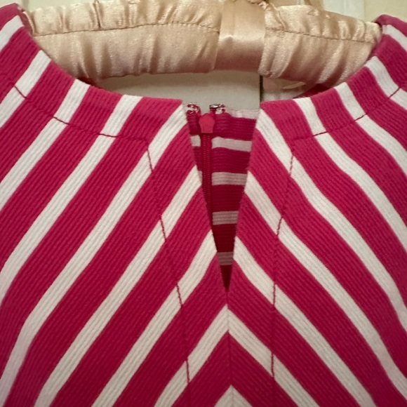 TALBOTS pink & white chevron dress - Picture 13 of 14